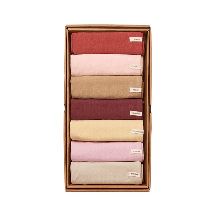 Ferm Living Day Viskestykker S�t af 7 Vivid