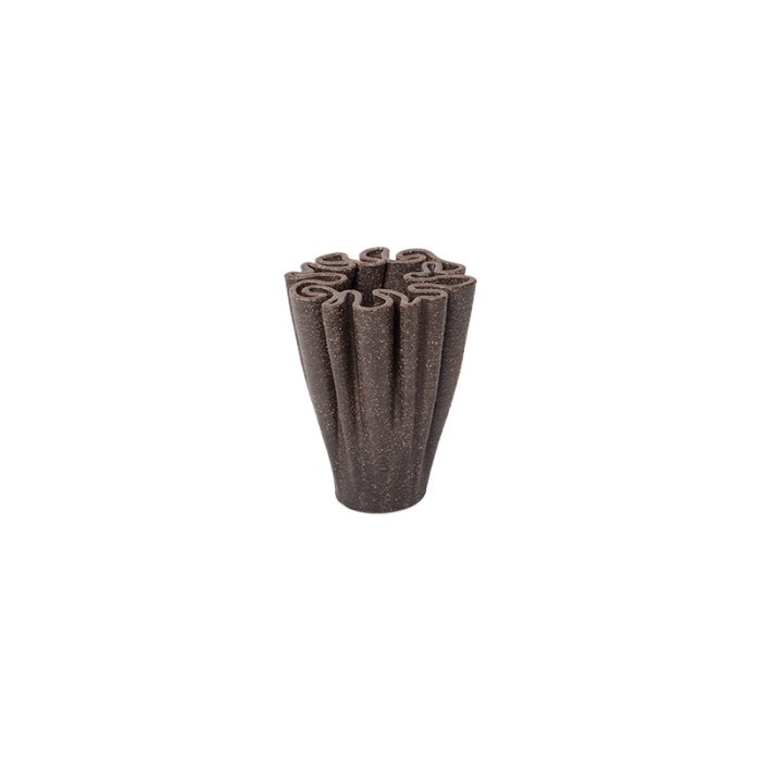 Ferm Living Dedali Vase H11 cm Dark Brown