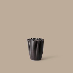 Ferm Living Dedali Vase H18 cm Dark Brown