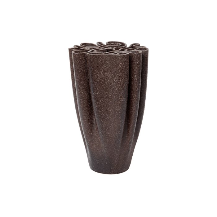 Ferm Living Dedali Vase H25 cm Dark Brown