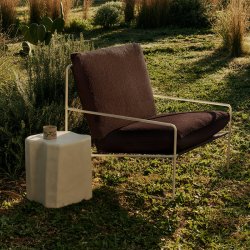 Ferm Living Desert 1-seater Pure Boucl� Cashmere/Chestnut