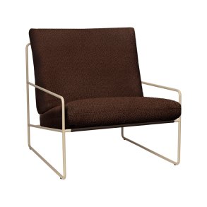 Ferm Living Desert 1-seater Pure Boucl� Cashmere/Chestnut