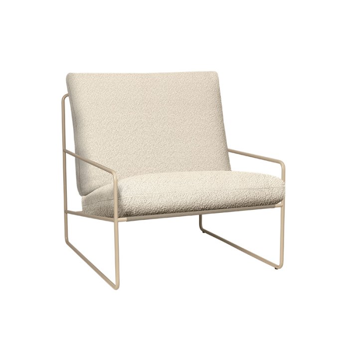 Ferm Living Desert 1-Seater Pure Boucl� Cashmere/Off-White