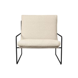 Ferm Living Desert 1-Seater Pure Boucl� Sort/Off-White