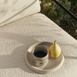 Ferm Living Desert 1-Seater Pure Boucl� Sort/Off-White