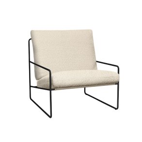 Ferm Living Desert 1-Seater Pure Boucl� Sort/Off-White