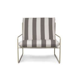 Ferm Living Desert 1-Seater Stripe Cashmere/Chocolate