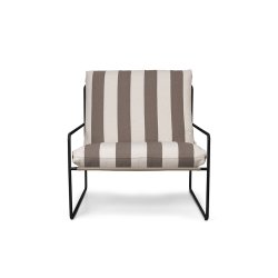 Ferm Living Desert 1-Seater Stripe Sort/Chocolate