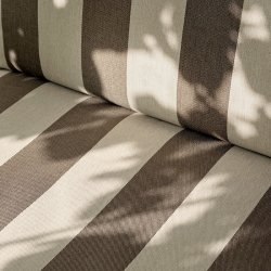 Ferm Living Desert 2-Seater Stripe Sort/Chocolate