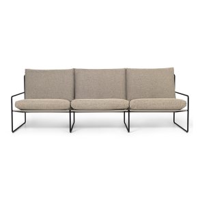 Ferm Living Desert 3-Seater Dolce Sort/Dark Sand