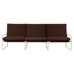 Ferm Living Desert 3-seater Pure Boucl� Cashmere/Chestnut