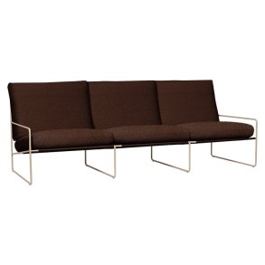 Ferm Living Desert 3-seater Pure Boucl� Cashmere/Chestnut