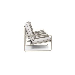 Ferm Living Desert 3-Seater Stripe Cashmere/Chocolate