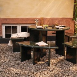 Ferm Living Deya Buet B�nk 110 cm Dark Green