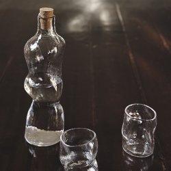 Ferm Living Dimple Flaske Klar