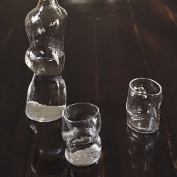 Ferm Living Dimple Glas 2 stk. Klar