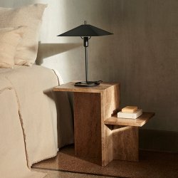 Ferm Living Distinct Side Table - Mrkebrun