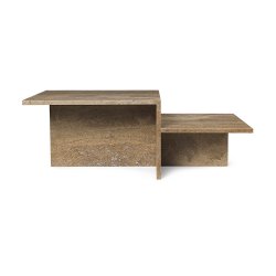 Ferm Living Distinct Sofabord Mrkebrun