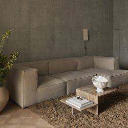 Ferm Living Distinct Sofabord Mrkebrun