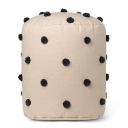 Ferm Living Dot Tufted Puf - Sand/Sort