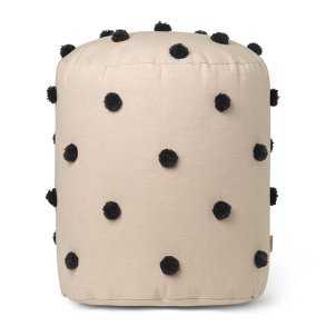 Ferm Living Dot Tufted Puf - Sand/Sort
