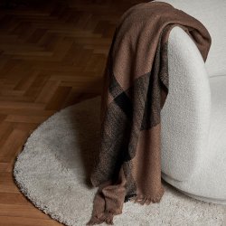 Ferm Living Dry Blanket - Sugar Kelp/Sort