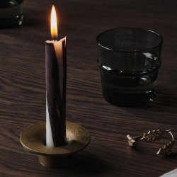 Ferm Living Dryp Lys St af 2 Dark Chocolate