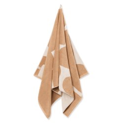 Ferm Living Ebb Badehndklde - 140x70 cm - Sand/Off-white