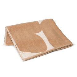 Ferm Living Ebb Strand H�ndkl�de - 150x100 cm - Sand/Off-white