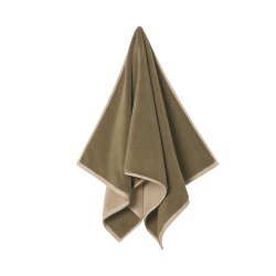 Ferm Living Ekko Badeh�ndkl�de 140x70 cm Olive/Cashmere