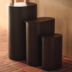 Ferm Living Enkel Bin Large Dark Chocolate