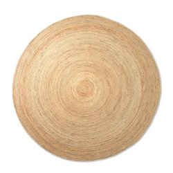 Ferm Living Eternal Jute Tppe - Rundt - Large - Natur