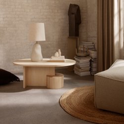 Ferm Living Eternal Jute Tppe - Rundt - Large - Natur