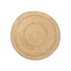 Ferm Living Eternal Jute Tppe - Rundt - Small - Natur