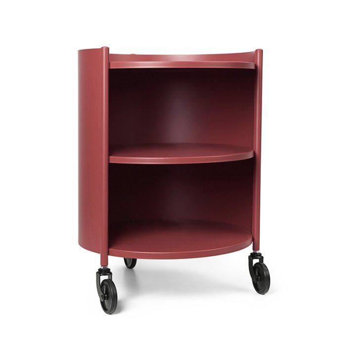Ferm Living Eve Storage Rullebord - Mahogany Red