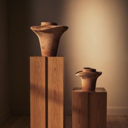 Ferm Living  Evio Vase H35 cm Burnt Umber