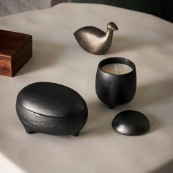 Ferm Living Evoke Candle Sort Aluminium