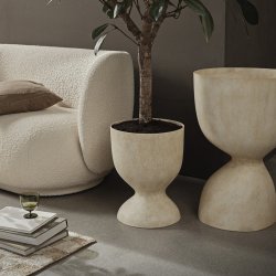 Ferm Living Evoke Pot Warm Sand Hj