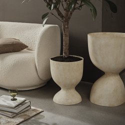 Ferm Living Evoke Pot Warm Sand Medium