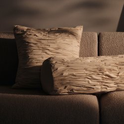 Ferm Living Falda Smocked Pude 50x50 cm Undyed