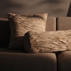 Ferm Living Falda Smocked Pudebetrk 50x50 cm Undyed