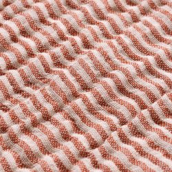 Ferm Living Fino Sengetppe Terracotta/Off-white