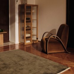 Ferm Living Firth Jute Tppe 200x300 cm Dark Olive