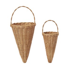 Ferm Living Flettede Krmmerhus 2 stk. Natur