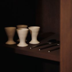 Ferm Living Flow ggebger 2 stk Off-white Speckle