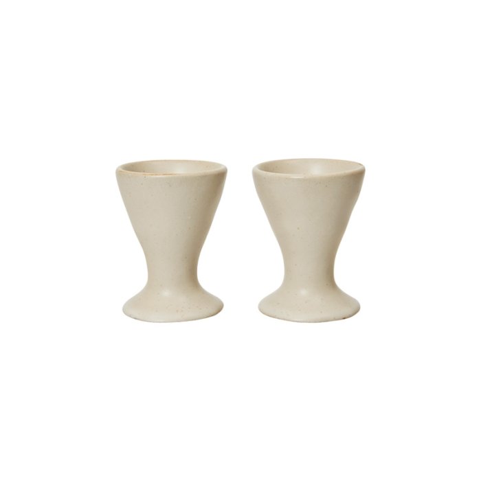 Ferm Living Flow ggebger 2 stk Off-white Speckle