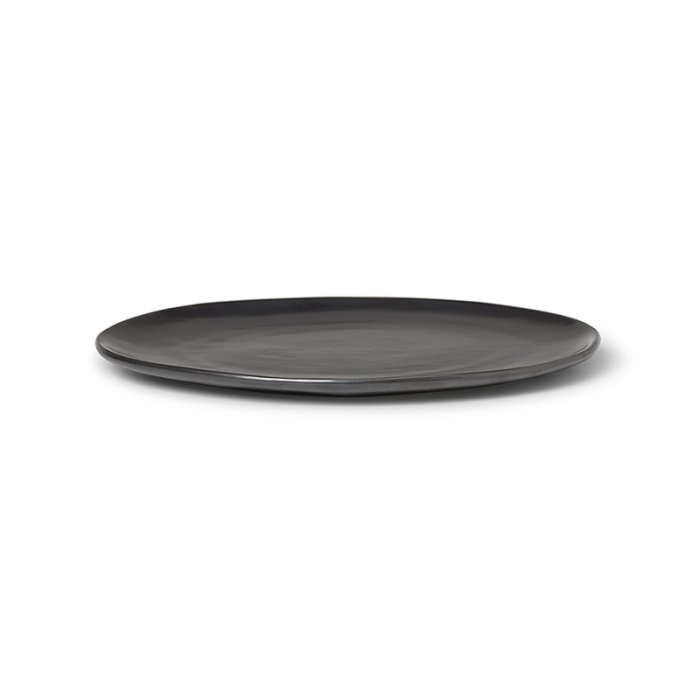 Ferm Living Flow Tallerken Sort Large