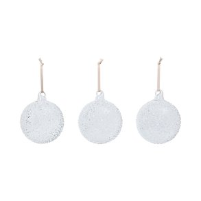 Ferm Living Flurry Glaskugler Large S�t af 3 Hvid