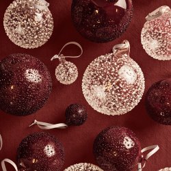 Ferm Living Flurry Glaskugler Medium S�t af 3 Picante Red