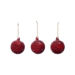 Ferm Living Flurry Glaskugler Medium S�t af 3 Picante Red